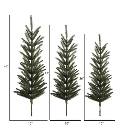 Vickerman 36-42-48" Artificial Green Spruce Tops 3Pc Set