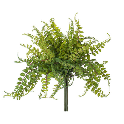 Vickerman 16" Artificial Green Fern Spray. Includes 3 sprays per pack.