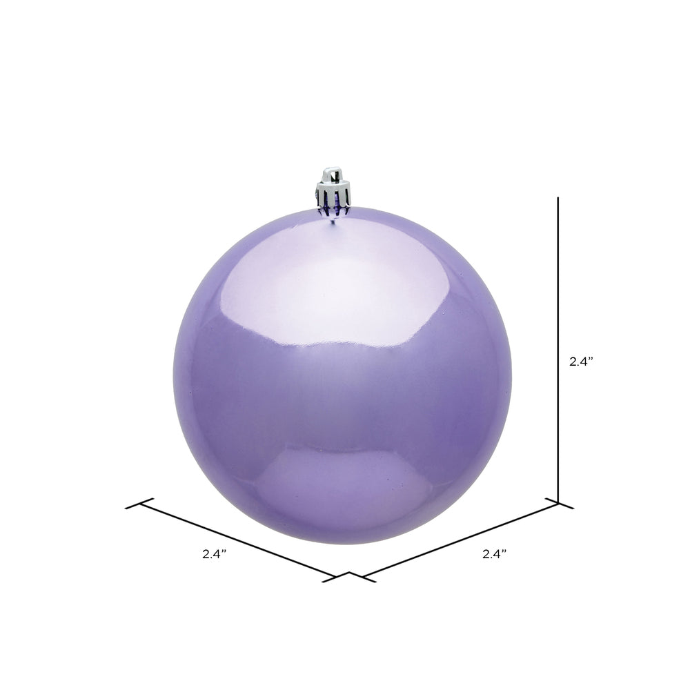 Vickerman 2.4" Lavender Shiny Ball Ornament 24 per Bag