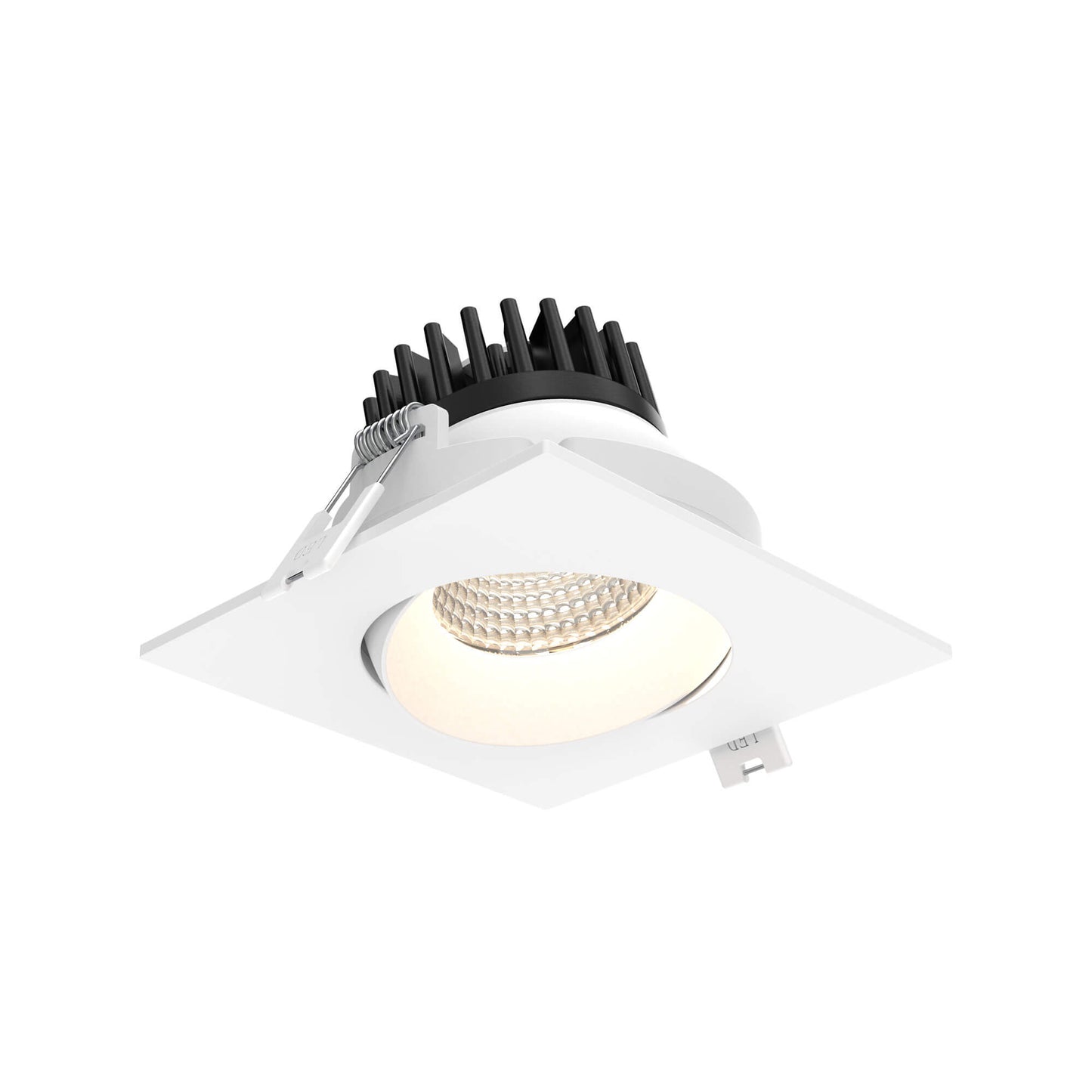 Dals Lighting Square/Round 3.5-Inch Revolve Regressed Gimbal Downlight, CCT And Voltage Selectable