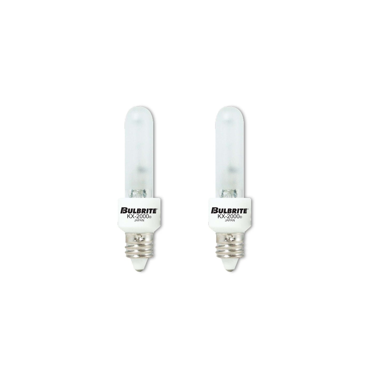 BULBRITE KRYPTON/XENON T3 MINI-CANDELABRA SCREW (E11) 40W DIMMABLE LIGHT BULB 2700K/WARM WHITE 2PK (473141)
