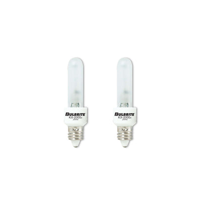 BULBRITE KRYPTON/XENON T3 MINI-CANDELABRA SCREW (E11) 40W DIMMABLE LIGHT BULB 2700K/WARM WHITE 2PK (473141)