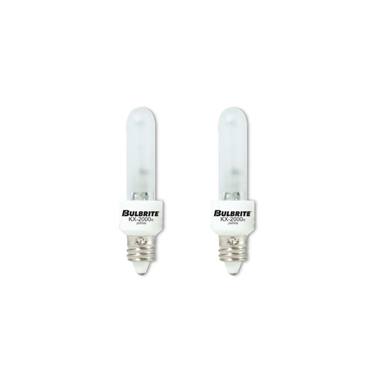 BULBRITE KRYPTON/XENON T3 MINI-CANDELABRA SCREW (E11) 40W DIMMABLE LIGHT BULB 2700K/WARM WHITE 2PK (473141)