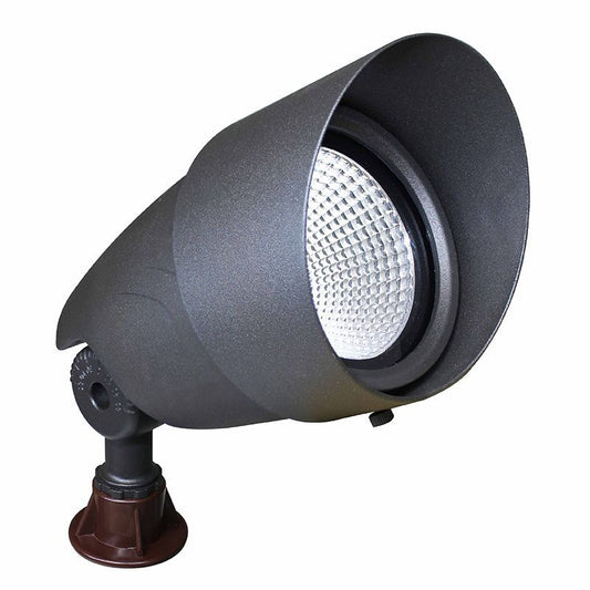 Westgate 12-Volt AC/DC Integrated LED Landscape Uplights, Outdoor Lighting, 7W, 500 Lumens, 2700K, Bronze Finish