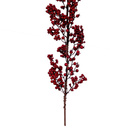 Vickerman 24" Artificial Red Outdoor Weather Resistant Berry Christmas Spray 2 sprays per pack.