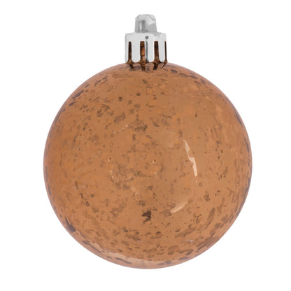 Vickerman 4.75" Mocha Mercury Ball Ornament 4 per Bag.