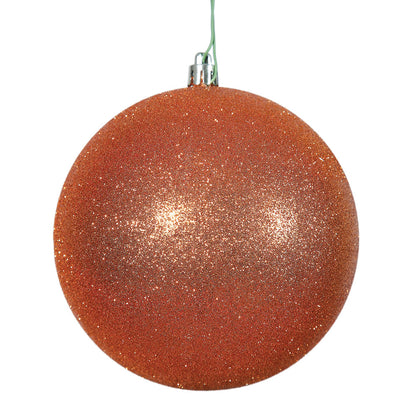 Vickerman 2.4" Burnished Orange Glitter Ball Ornament 24 per Bag