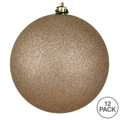 Vickerman 2.75" Oat Glitter Ball Ornament 12 per Bag