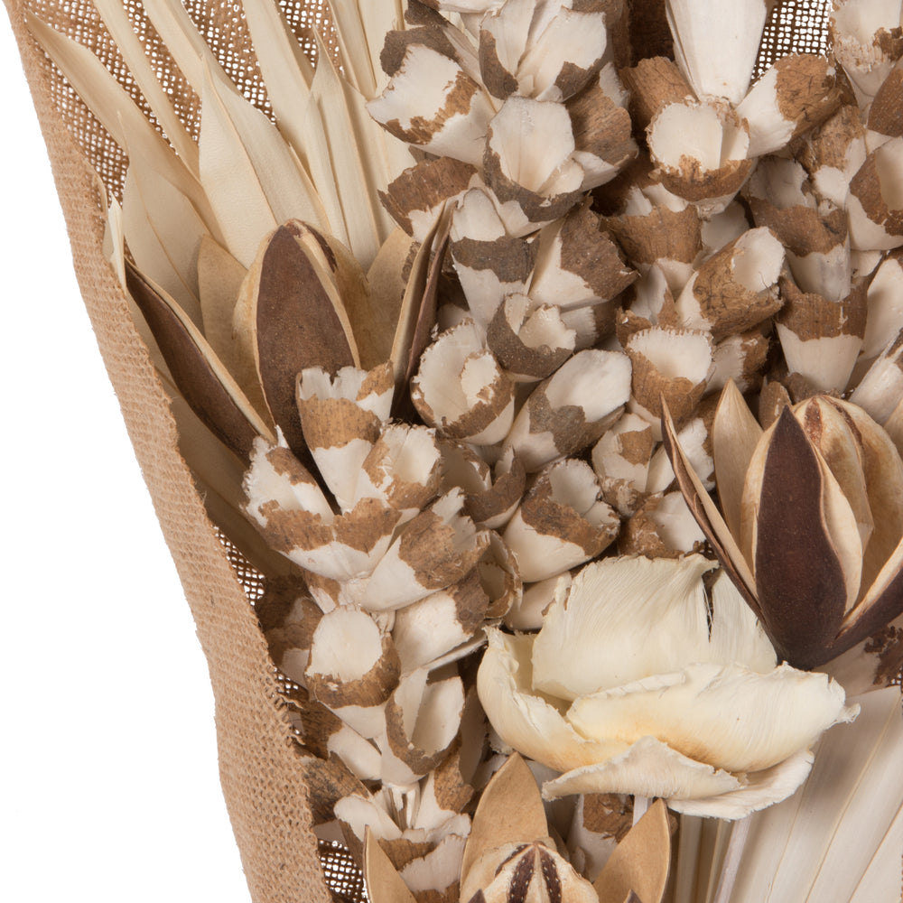 Vickerman Natural Botanicals 19" Bleached Palm Assorted Bouquet. Realistic Looking Botanicals.