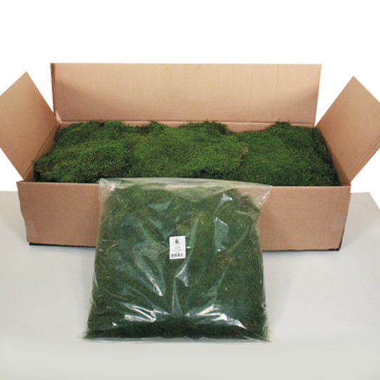 Vickerman 1.1 Lbs Bag of Green Sheet Moss Preserved
