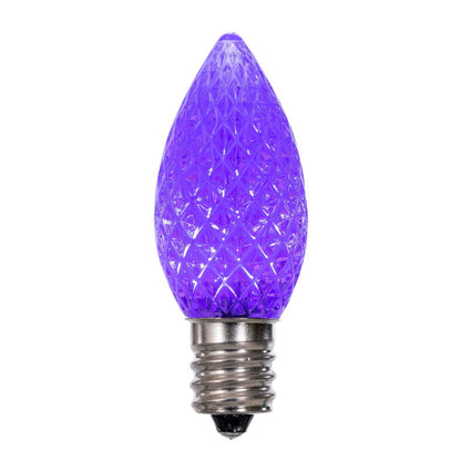 Vickerman C7 LED Purple Faceted Replacement Bulb bag of 25