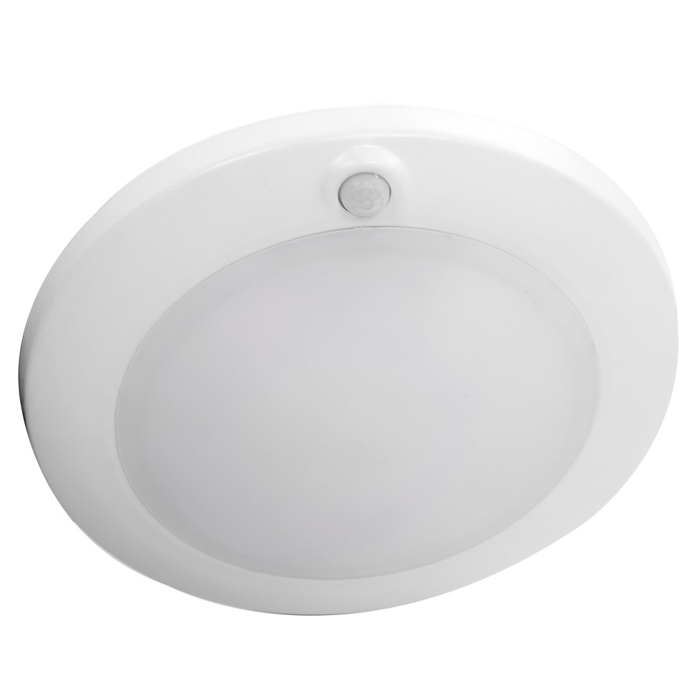 ASD Lighting LED Disk Light 6" 15W 120V CCT Selectable 2700/3000/3500/4000/5000K with Motion Sensor Black UL Energy Star 6pack