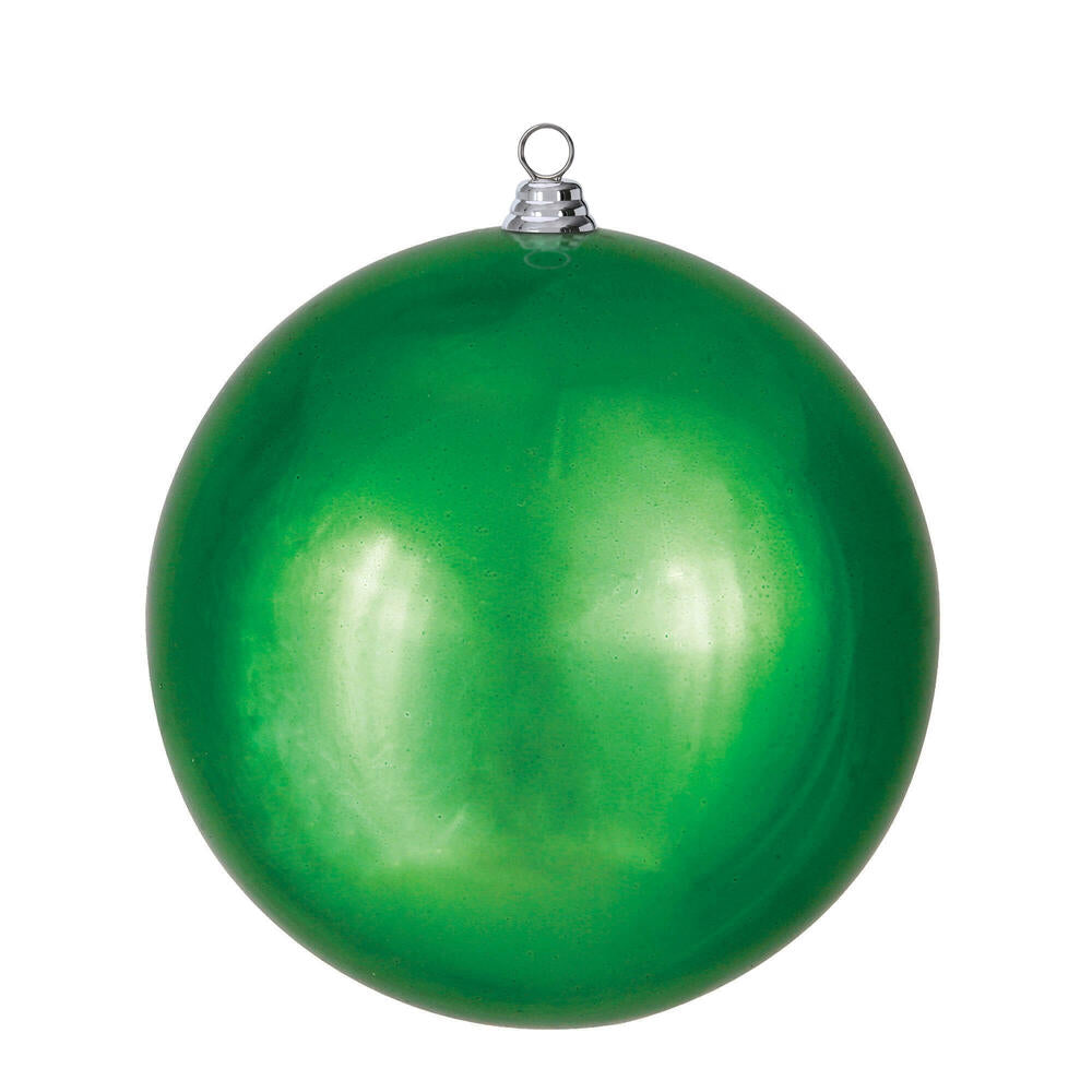 Vickerman 15.75" Green Shiny Ball Ornament