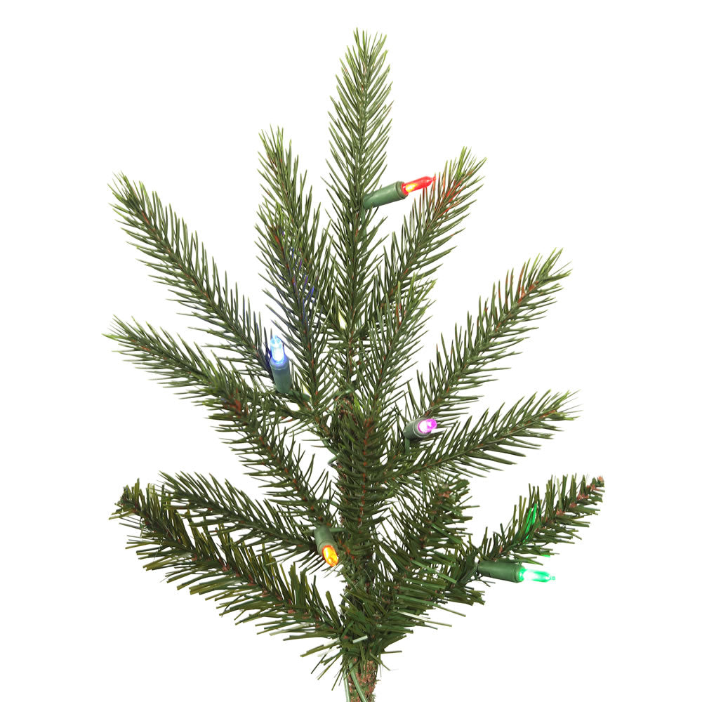 Vickerman 10' x 72" Fresh Fraser Fir Artificial Christmas Tree Multi-colored Dura-Lit LED lights