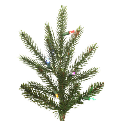 Vickerman 10' x 72" Fresh Fraser Fir Artificial Christmas Tree Multi-colored Dura-Lit LED lights
