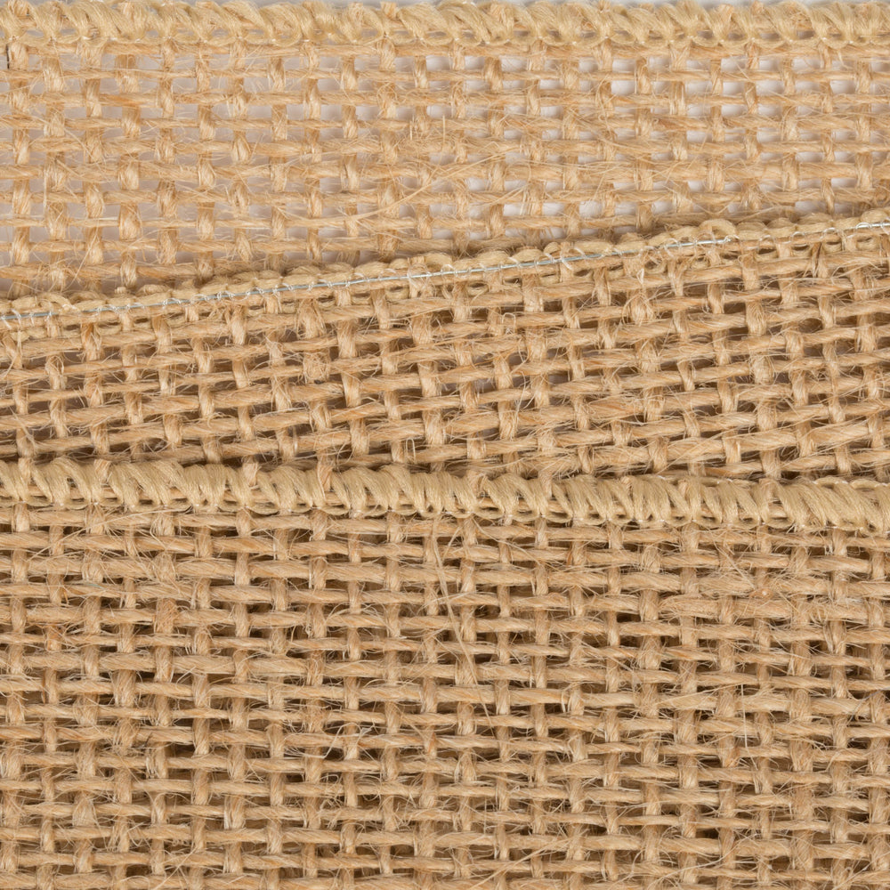 Vickerman 2.5" x 10 Yards Tan Burlap Christmas Ribbon