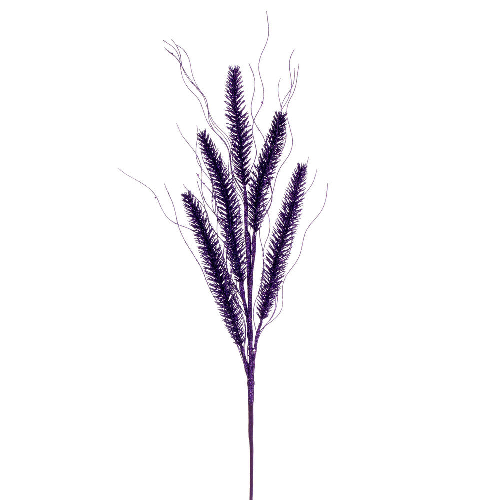 Vickerman 30" Purple Wheat Glitter Spray 6 per bag.