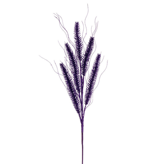 Vickerman 30" Purple Wheat Glitter Spray 6 per bag.