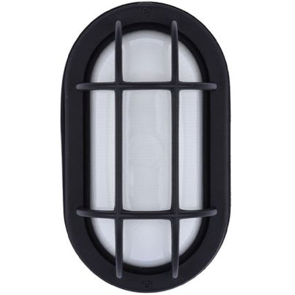 Euri Lighting EOL-WL13BK-3100SE Residential LED 6.2-Watt Outdoor Bulkhead Wall Light Wet Rated 6 Color Selectable Non-Dimmable
