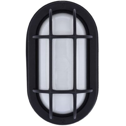 Euri Lighting EOL-WL13BK-3100SE Residential LED 6.2-Watt Outdoor Bulkhead Wall Light Wet Rated 6 Color Selectable Non-Dimmable