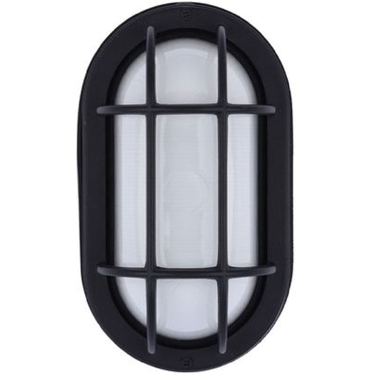 Euri Lighting EOL-WL13BK-3100SE Residential LED 6.2-Watt Outdoor Bulkhead Wall Light Wet Rated 6 Color Selectable Non-Dimmable