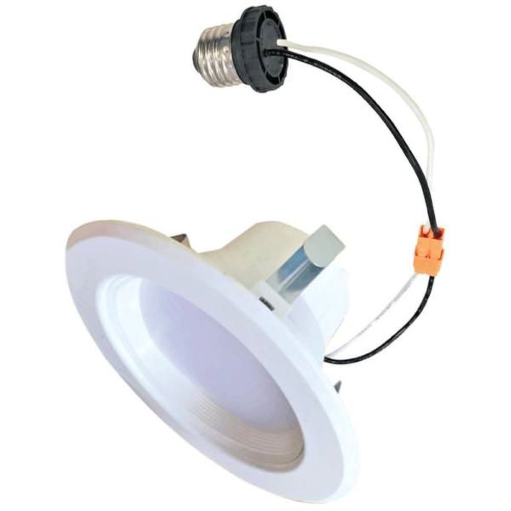 Bulbrite 4" Integrated LED Recessed Retrofit Light Kit, 9 Watt, 65-Watt Equivalent, 2700K