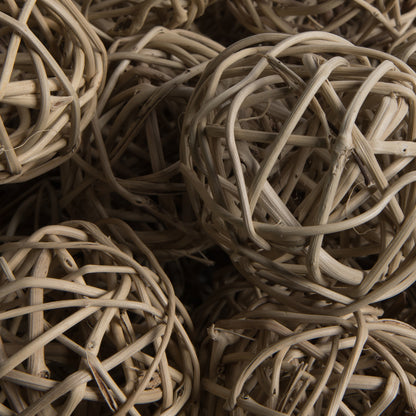 Vickerman Natural Botanicals 2.4" Lata Ball Natural White. Includes 50 Pieces per Pack