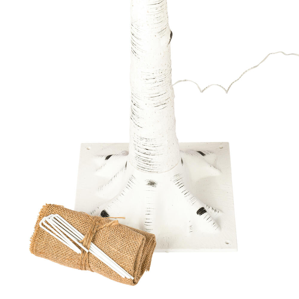 Vickerman 8' White Birch Twig Tree Warm White 3mm Wide Angle LED lights.