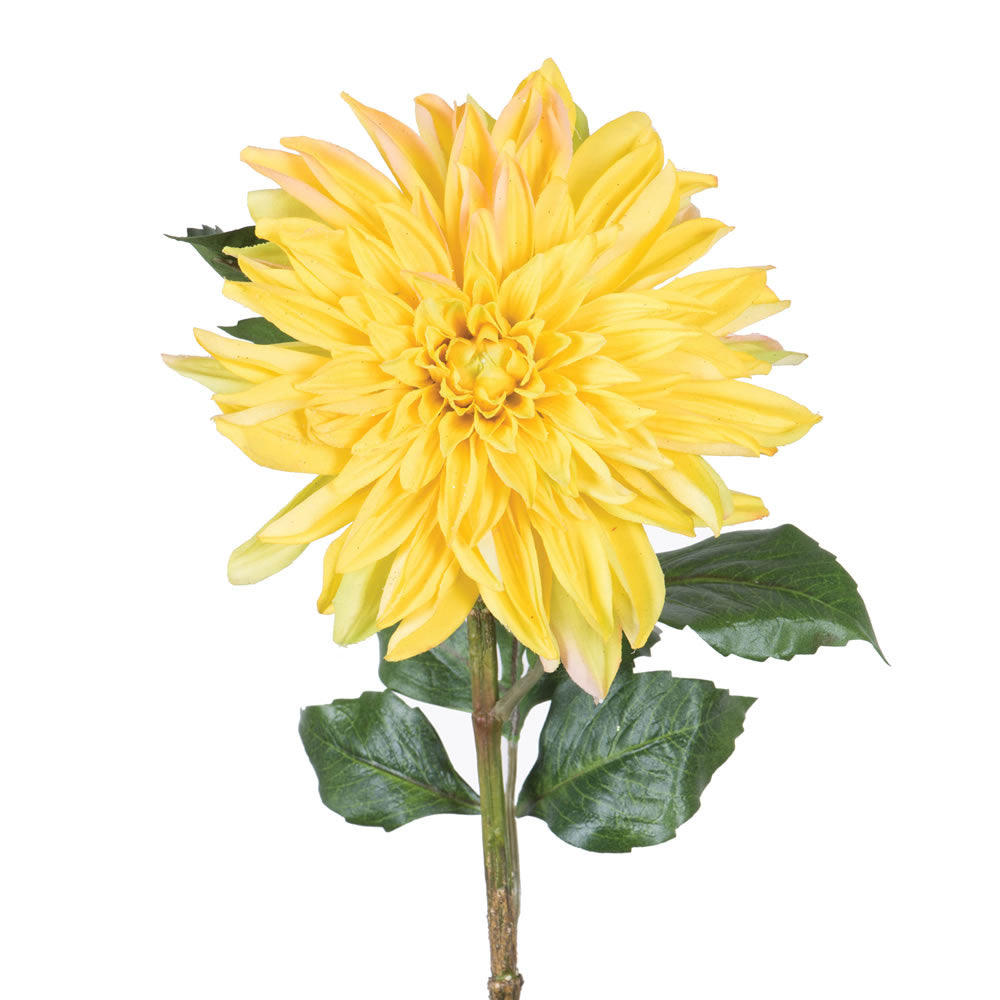 Vickerman 28" Artificial Yellow Dahlia Stem