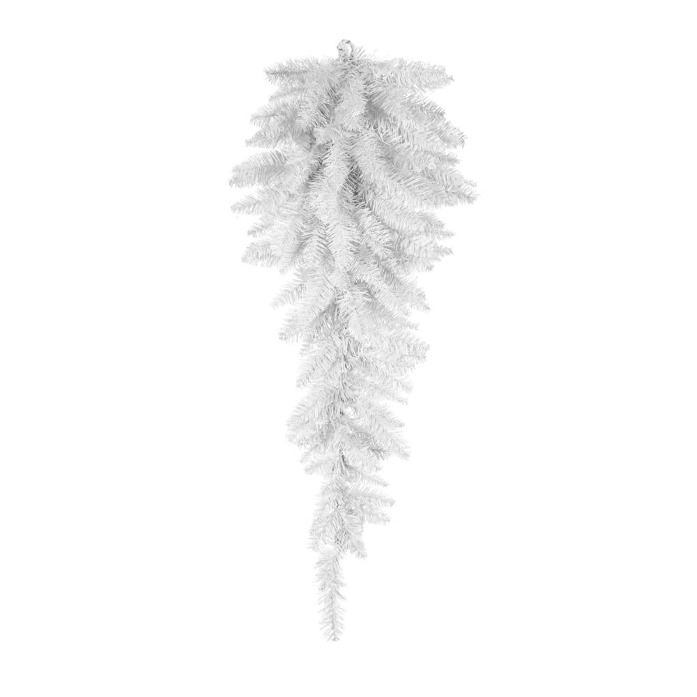 Vickerman 36" Unlit White Fir Artificial Christmas Teardrop Unlit