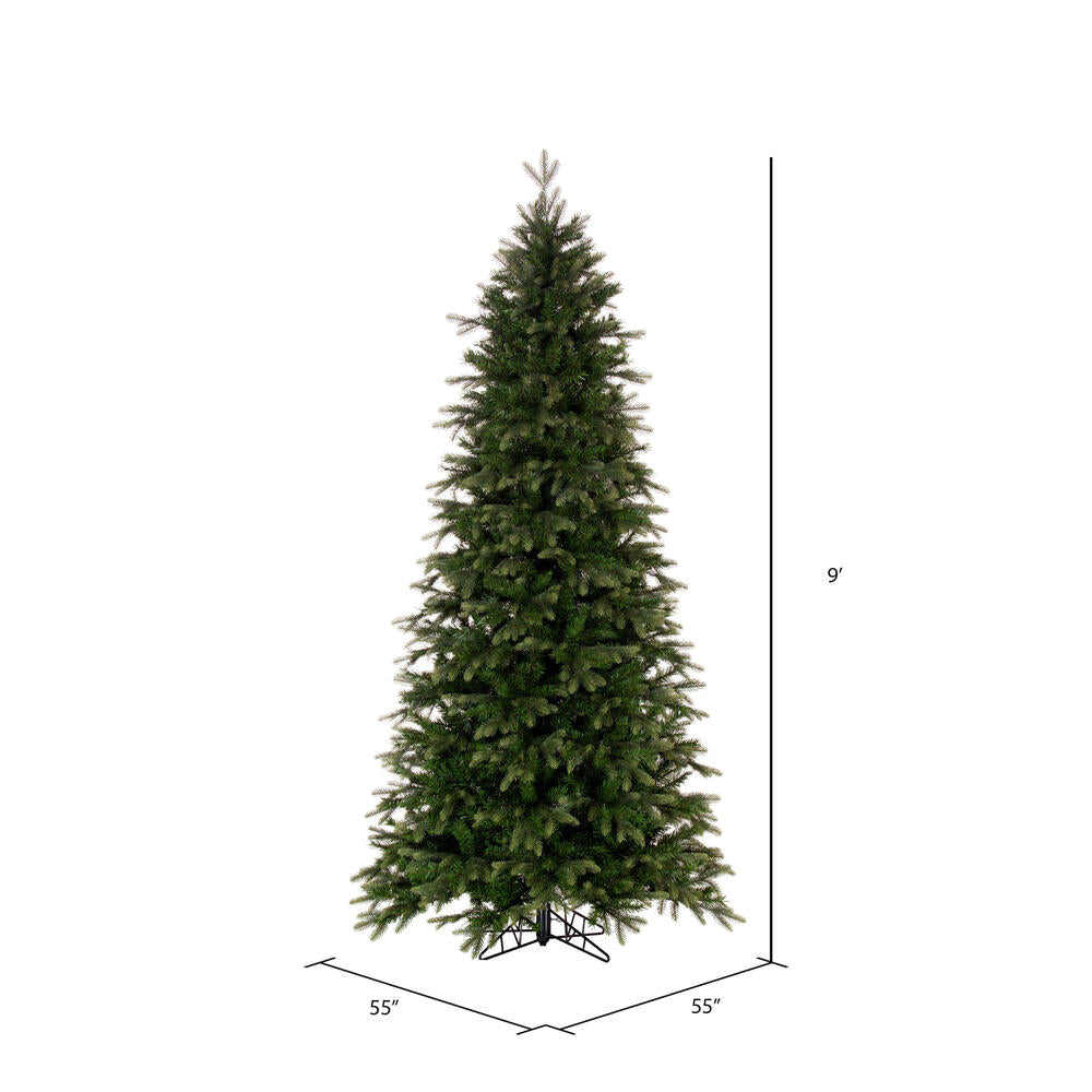 Vickerman 9' x 50" Douglas Fir Artificial Slim Unlit Christmas Tree.