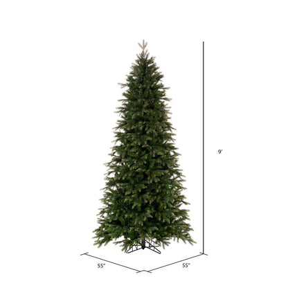 Vickerman 9' x 50" Douglas Fir Artificial Slim Unlit Christmas Tree.