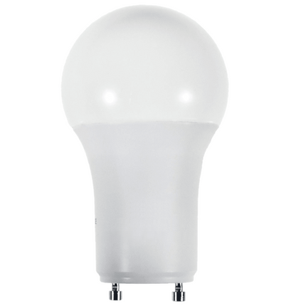 Damar A19 LED Light Bulb 9.5W 800 Lumen 2 Prong Twist Lock GU24 Base 6500K Daylight for Home Bedroom Ceiling Light Bulb 120V CRI80 230° Beam Angle White Finish Pack of 3