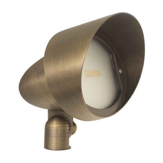 Westgate Solid Brass Oval Directional Light With Integrated COB LED 500 Lumens 30K, Landscape Lighting , 8W, 430 Lumens, 3000K, Bronze Finish