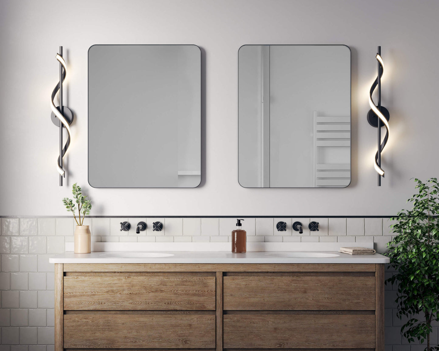 DALS Lighting Spin 5CCT Wall-Mounted Spin Sconce