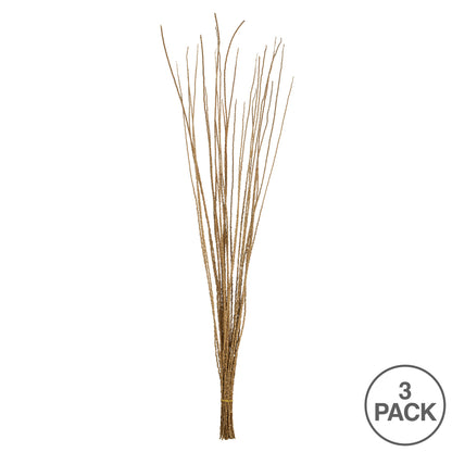 Vickerman 36-40" Ivory Caba Spine Bundle 3 pack Dried