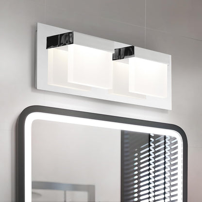 ASD Lighting LED Vanity 2-light 12W 120V CCT Selectable 3000/4000/5000K Dimmable Chrome ETL