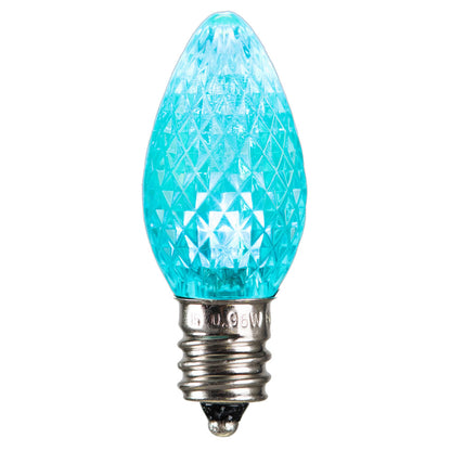 Vickerman C7 LED Teal Faceted Replacement Bulb bag of 25