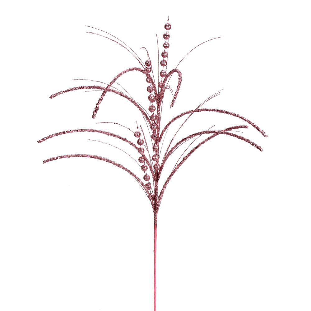 Vickerman 29" Pink Glitter Harvest Artificial Christmas Spray. Includes 6 sprays per pack.