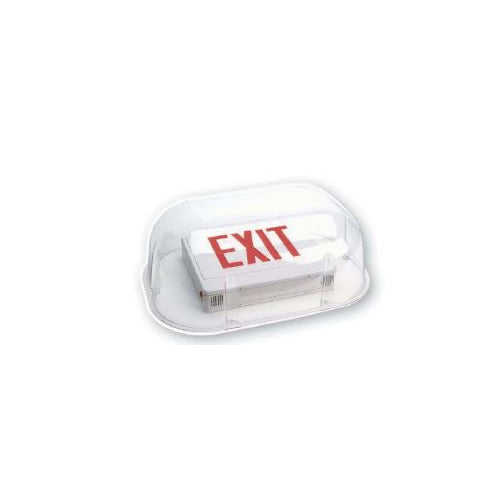 Westgate Round PC. Vandal/Envir. Shield Exit Sign Guards 15”W X 22”L X 7-3/4”D, LED Exit & Emergency Lighting