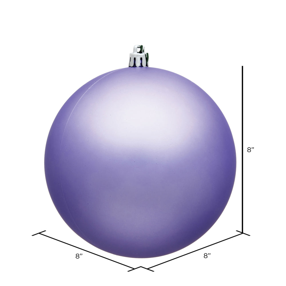 Vickerman 8" Lavender Matte Ball Ornament