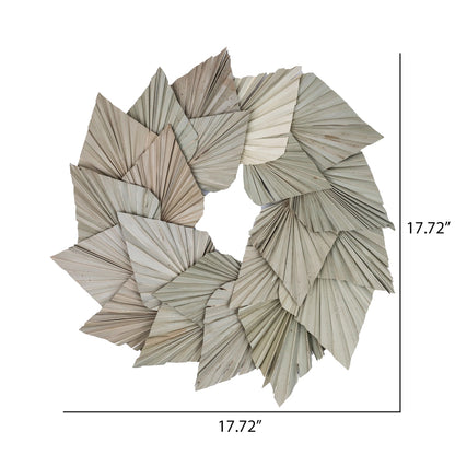 Vickerman Natural Botanicals 17" Natural Palm Spear Wreath.