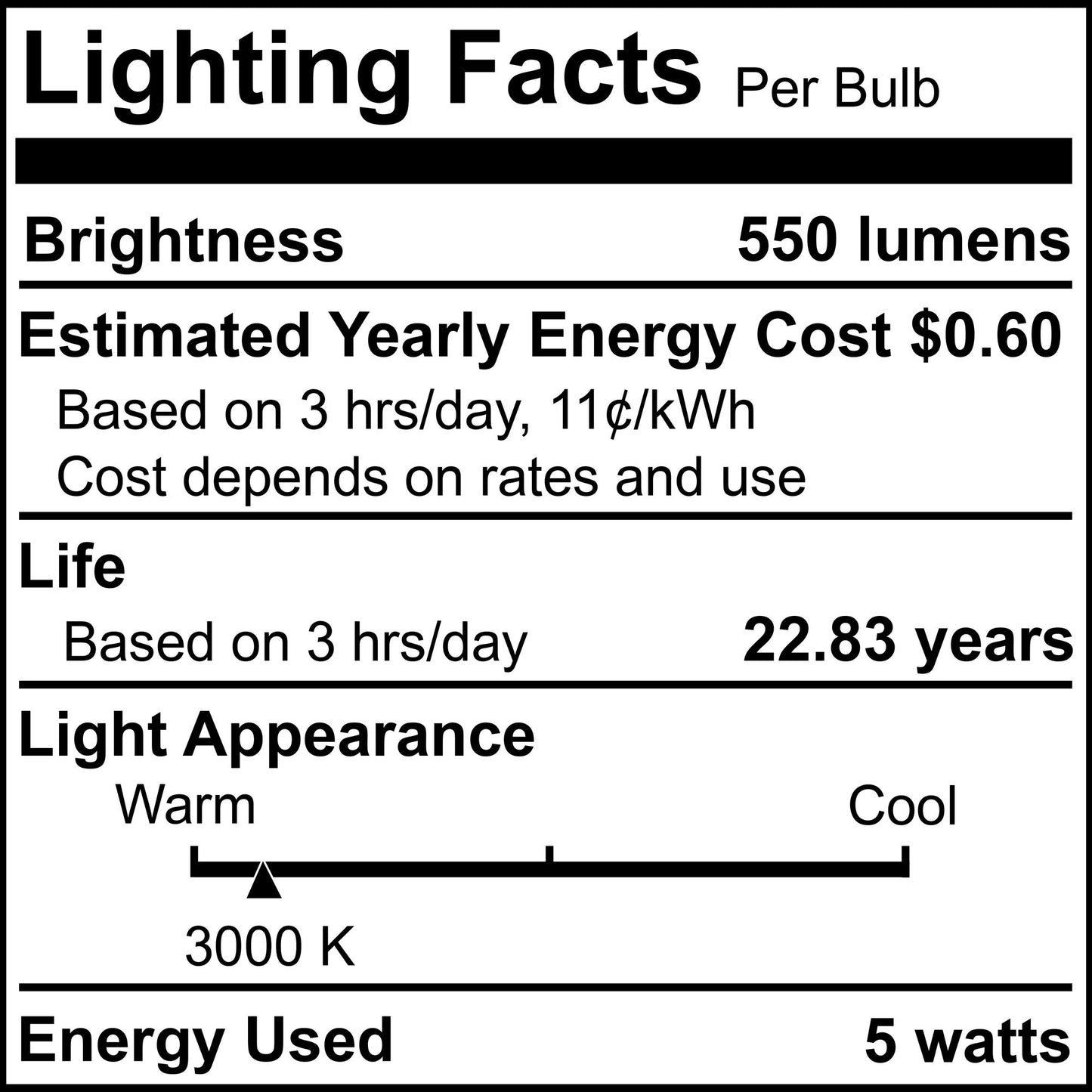 BULBRITE LED T6 CANDELABRA SCREW (E12) 5W DIMMABLE CLEAR 3000K/SOFT WHITE LIGHT 60W INCANDESCENT EQUIVALENT 2PK (770632)