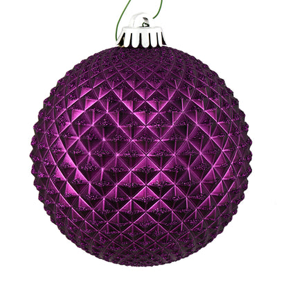 Vickerman 2.75" Plum Durian Glitter Ball Ornament 12 per Bag