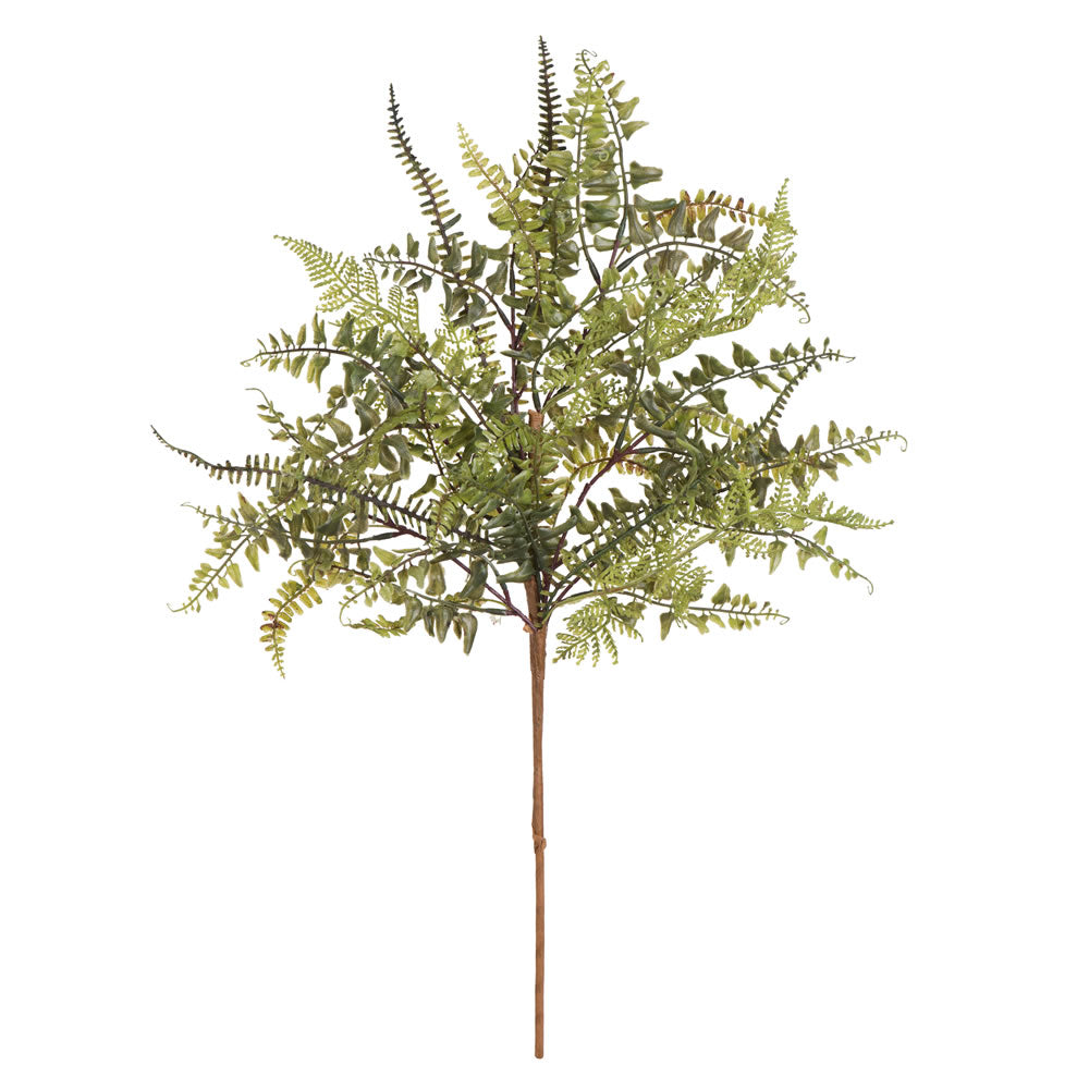 Vickerman 27" Artificial Green Fern Spray. Includes 3 sprays per pack.