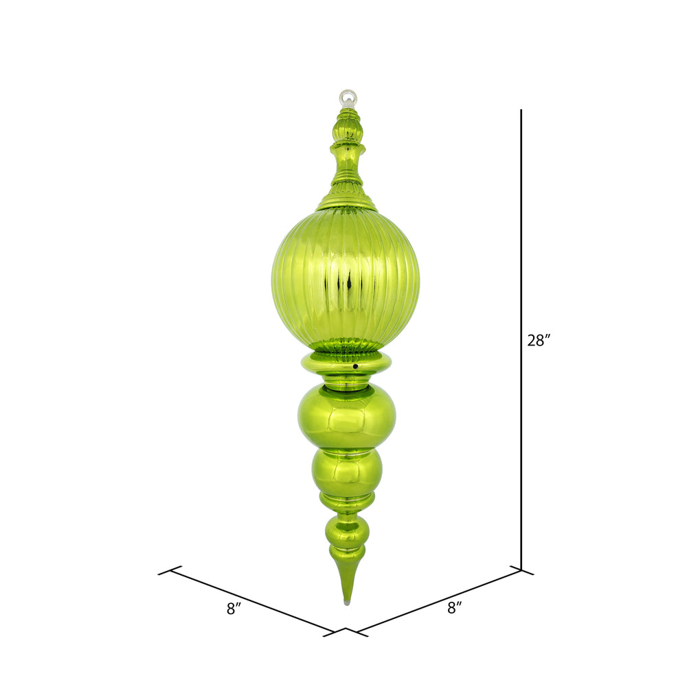 Vickerman 28" Lime Shiny Finial Ornament