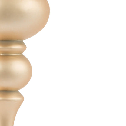 Vickerman 7" Café Latte 4-Finish Finial Ornament 8 per Box