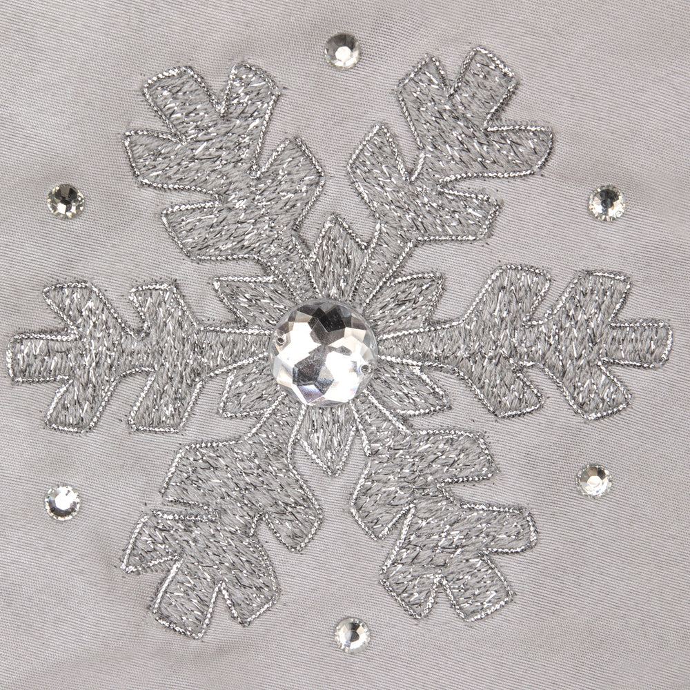 Vickerman 19" White Snowflake Christmas Stocking