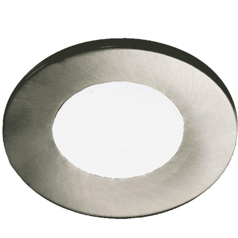 Westgate 12V Slim Puck Light, ETL, 4000K, Brushed Nickel, Undercabinet Lighting, 2W, 120 Lumens, 4000K, Brushed Nickel Finish, TRIAC Dimming