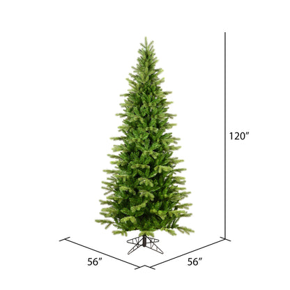 Vickerman 10' x 56" Balsam Spruce Slim Artificial Christmas Tree Unlit